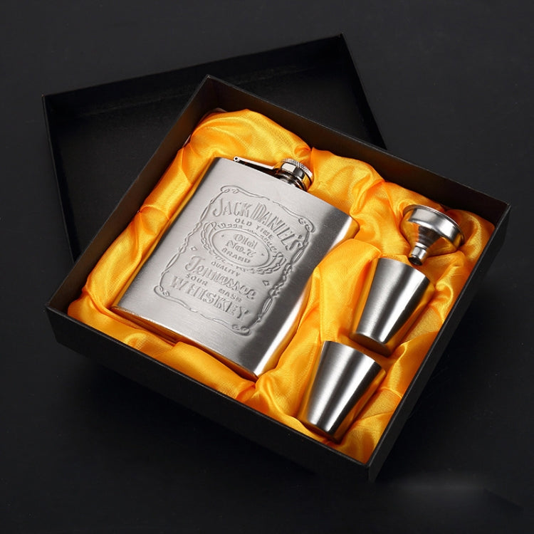 Portable Stainless Steel Hip Flask Set With Wine Glass Funnel