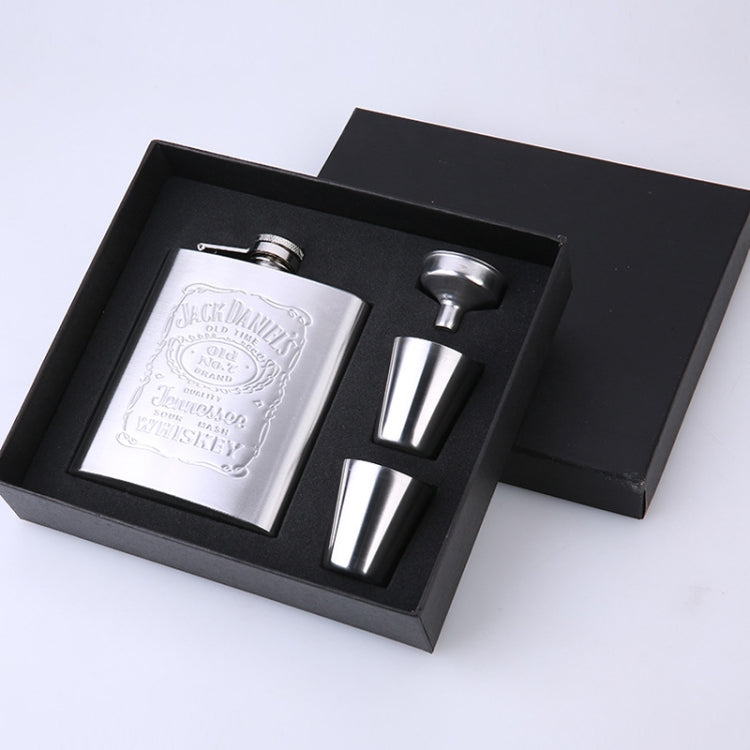 Portable Stainless Steel Hip Flask Set With Wine Glass Funnel