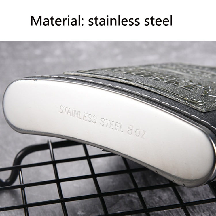Portable Stainless Steel Hip Flask Set With Wine Glass Funnel, Style: