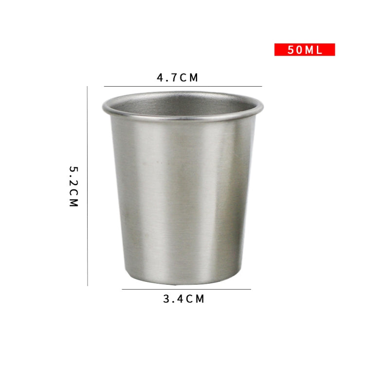 304 Stainless Steel Beer Mug Anti-Fall Children Water Cup, Capacity: 50ml