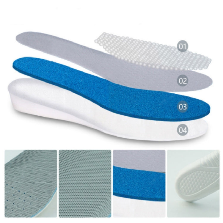 Men and Women Casual EVA Breathable Sports Invisible Heightened Insole, 1.5cm, 2.5cm