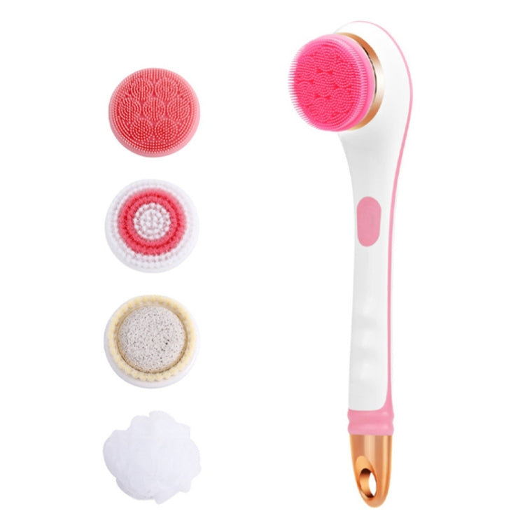 Electric Bath Massage Brush 4 In 1 Multi-Function Long-Handled Scrubbing Device
