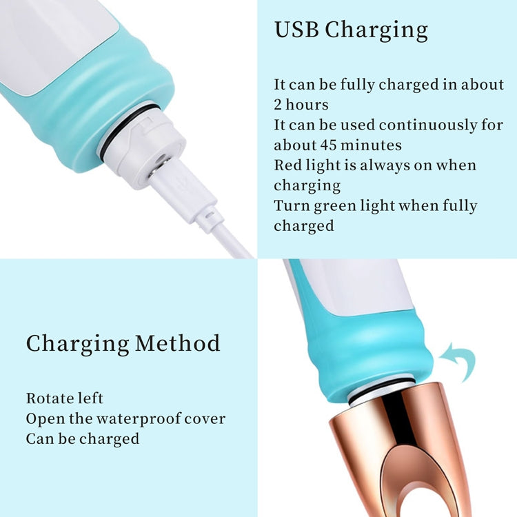 Electric Bath Massage Brush 4 In 1 Multi-Function Long-Handled Scrubbing Device