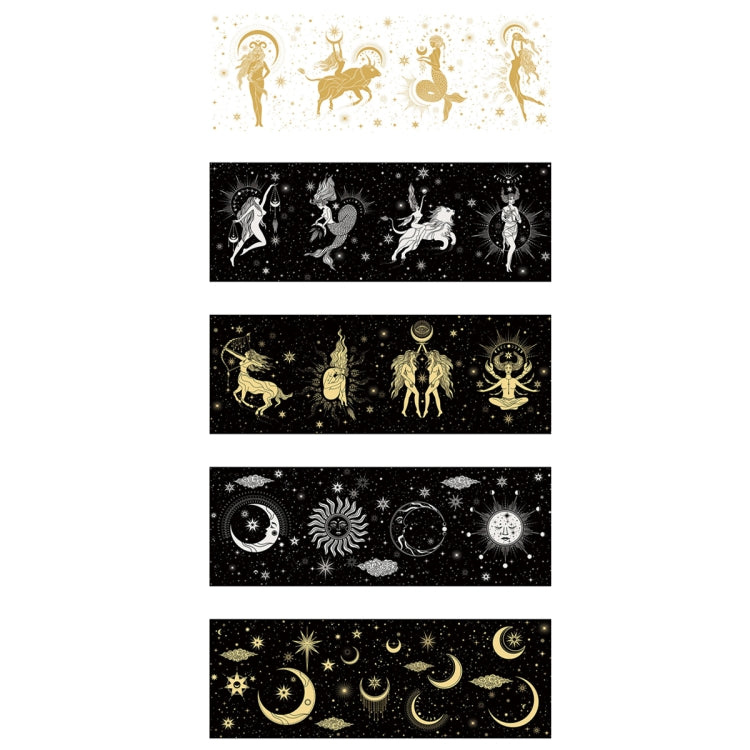 88988 Colorful Bronzing Washi Tape Starry Sky Hand Account Tape