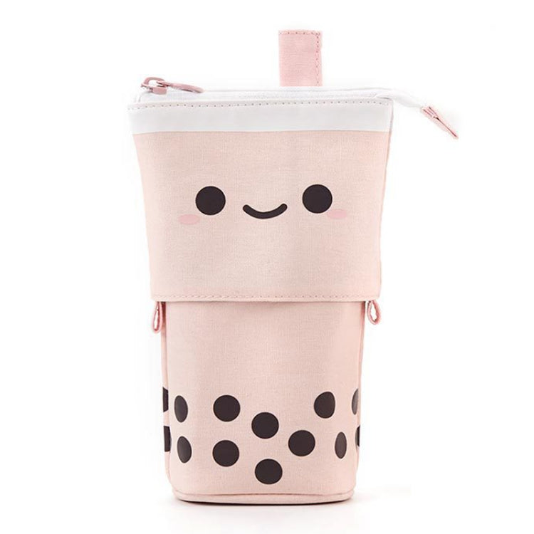 ANGOO Cute Girl Heart Multifunctional Pen Holder Stationery Retractable Storage Bag