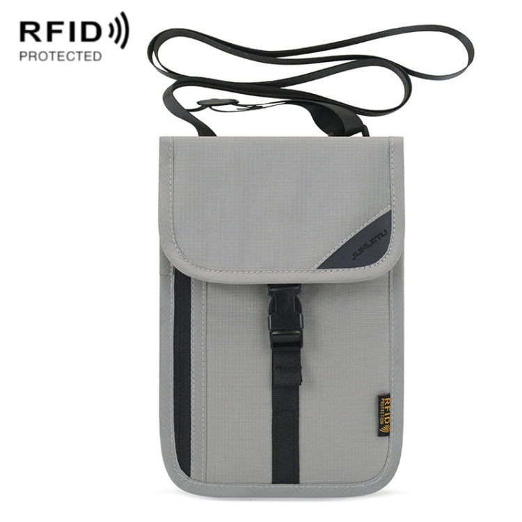 1062 Travel Passport Bag RFID Multi-Function Document Holder Hanging Neck Ticket Protective Case