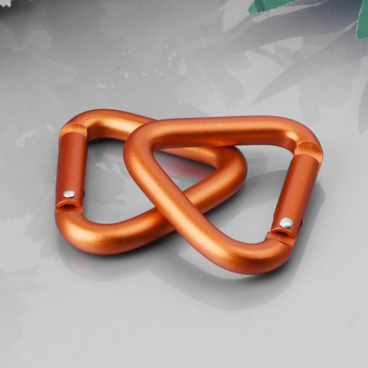 2PCS Triangle Carabiner Outdoor Camping Hiking Keychain Snap Clip Hook Kettle Buckle Carabiner Accessories