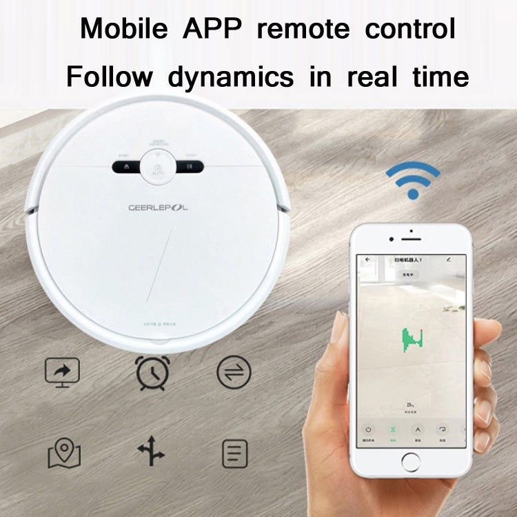 GEERLEPOL Smart Home Automatic Refilling Sweeping Robot, High Configuration Support Mobile Phone APP