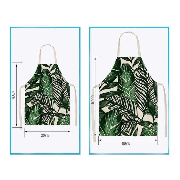 Christmas Plaid Series Cotton And Linen Apron Household Cleaning Overalls, 47 x 38cm