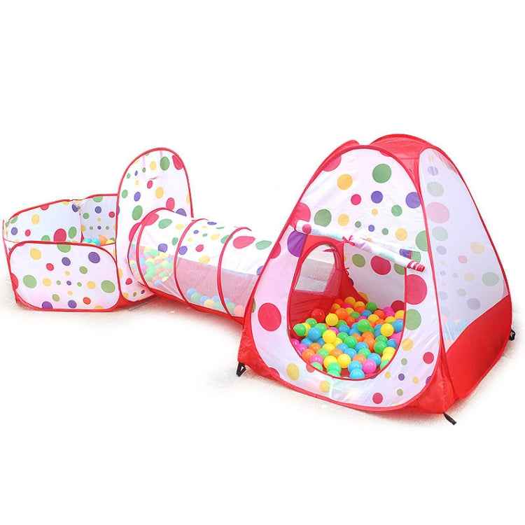 3 in 1 Children Tent Play House Tunnel Foldable Shooting Ocean Ball Pool Toy