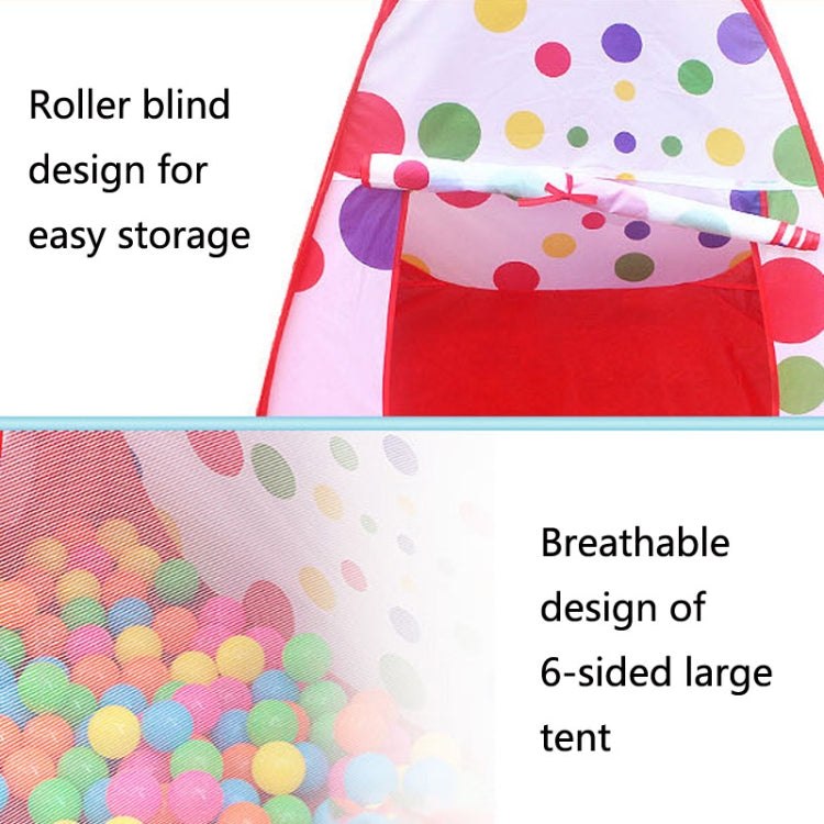 3 in 1 Children Tent Play House Tunnel Foldable Shooting Ocean Ball Pool Toy