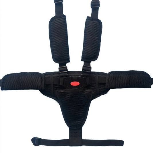 Baby Dining Chair Stroller Safety Strap Five-Point  Type A Version + Fixed Strap + Thick Shoulder Pad + Large Crotch Protector