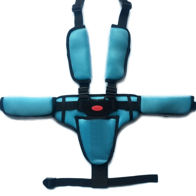 Baby Dining Chair Stroller Safety Strap Five-Point  Type A Version + Fixed Strap + Thick Shoulder Pad + Large Crotch Protector