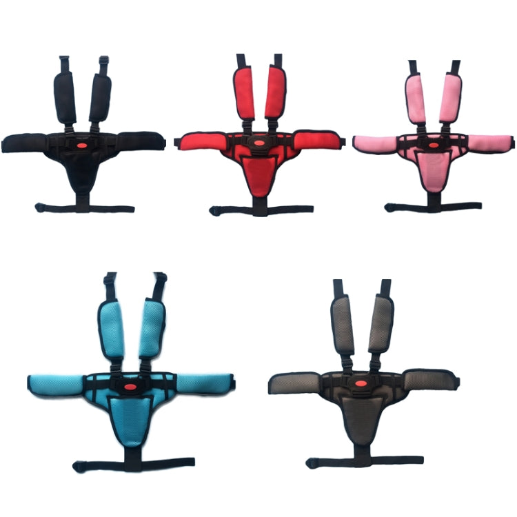 Baby Dining Chair Stroller Safety Strap Five-Point  Type A Version + Fixed Strap + Thick Shoulder Pad + Large Crotch Protector