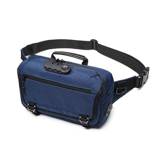 Ozuko 9257 Men Outdoor Sports Waist Bag Anti-Theft Shoulder Messenger Bag