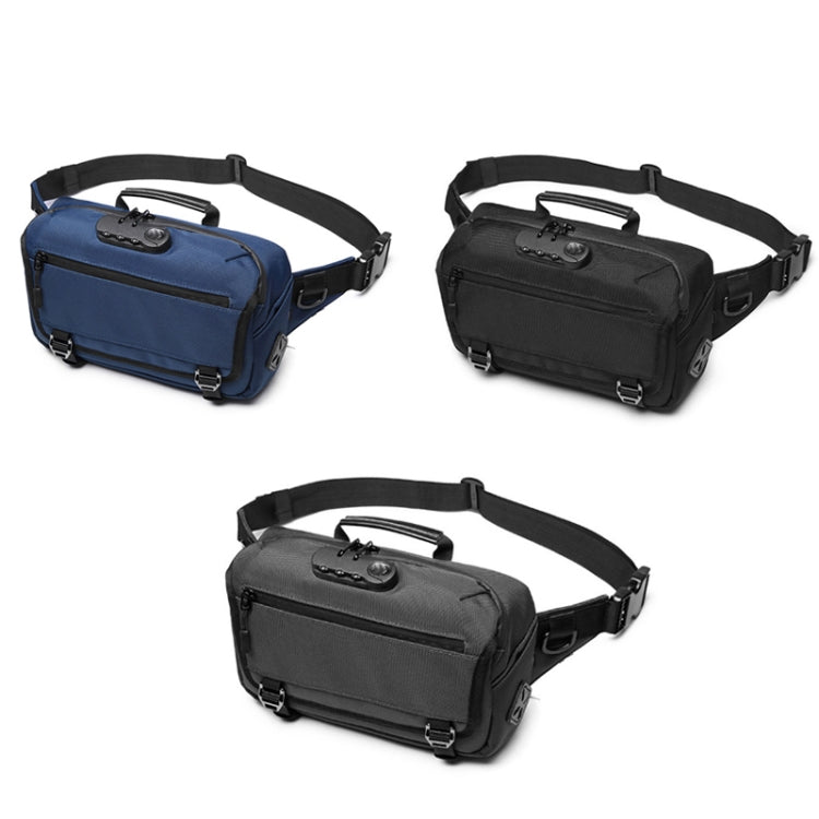 Ozuko 9257 Men Outdoor Sports Waist Bag Anti-Theft Shoulder Messenger Bag
