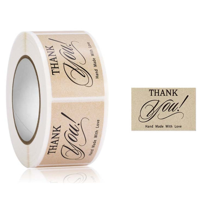 5 Rolls Thank You Label Seal Decoration Sticker