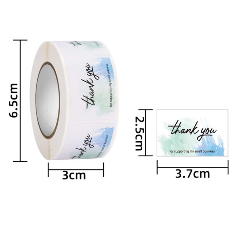 5 Rolls Thank You Label Seal Decoration Sticker