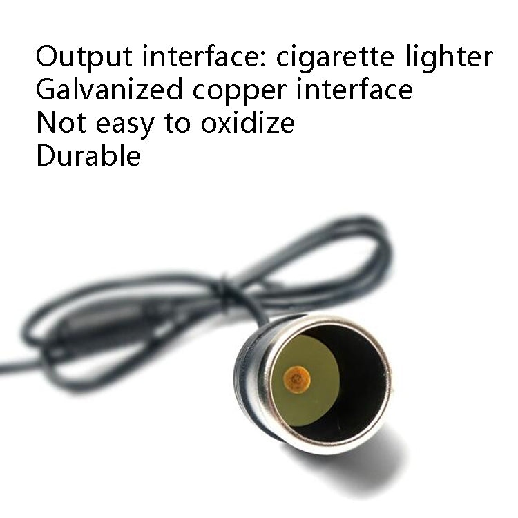 5V Turn 12V USB To Cigarette Lighter Socket Female Head Driving Recorder Mobile Power Cord, Specification: 1.2m