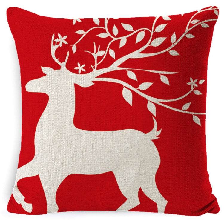 Christmas Linen Red Hug Pillowcase Without Pillow Core