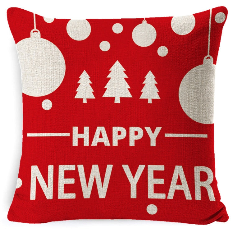 Christmas Linen Red Hug Pillowcase Without Pillow Core