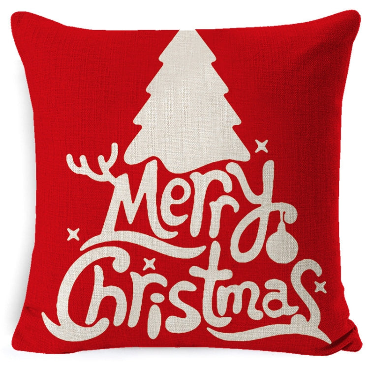 Christmas Linen Red Hug Pillowcase Without Pillow Core