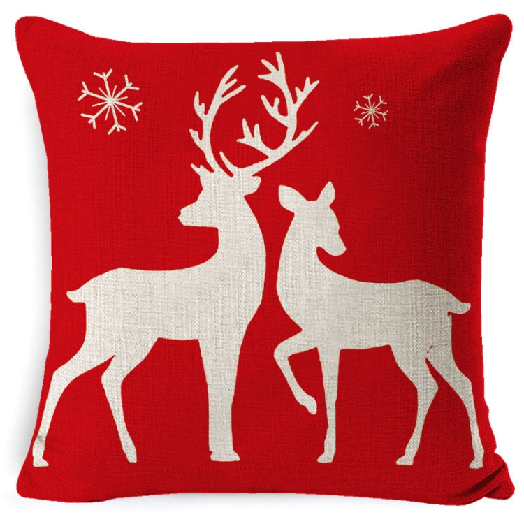Christmas Linen Red Hug Pillowcase Without Pillow Core