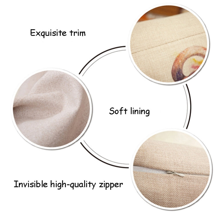 Christmas Linen Red Hug Pillowcase Without Pillow Core