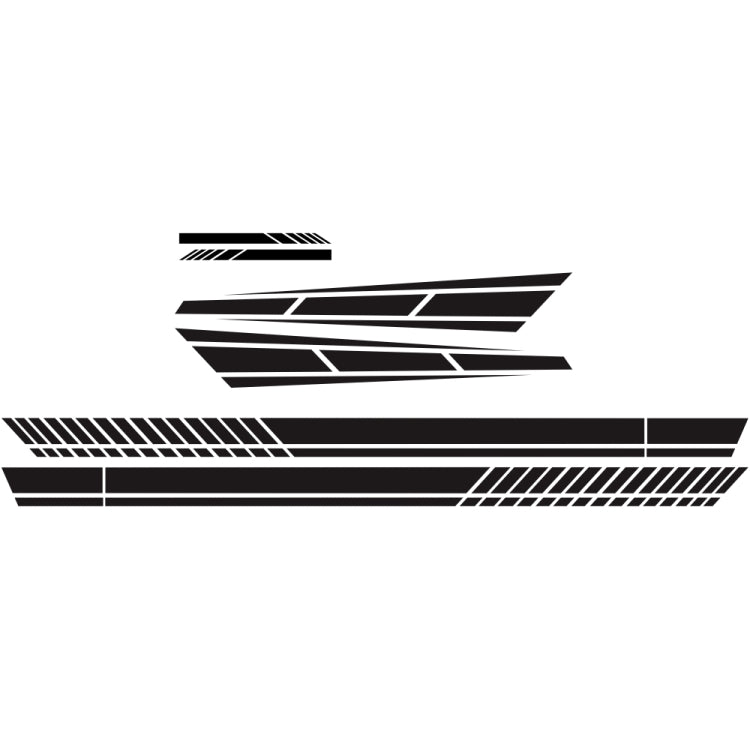 D-1037 Striped Car Sticker Car Side Door Cover Rearview Mirror Combination Sticker