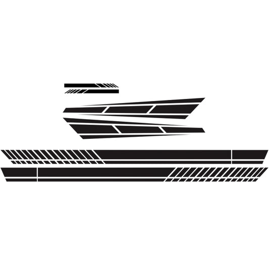 D-1037 Striped Car Sticker Car Side Door Cover Rearview Mirror Combination Sticker