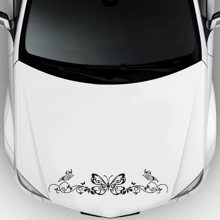 D-347 Butterfly Note Car Sticker Sheet Music Waist Line Body Sticker