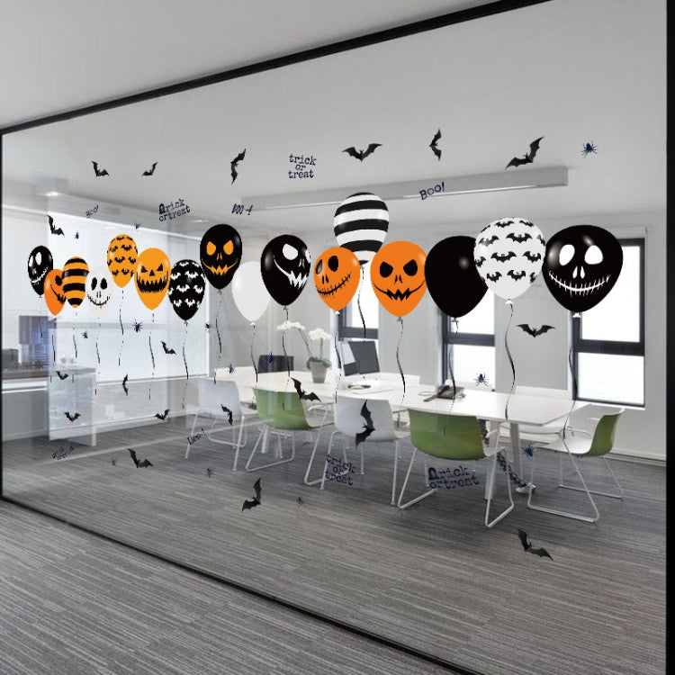Halloween Horror Glass Decoration Sticker Balloon Electrostatic Sticker