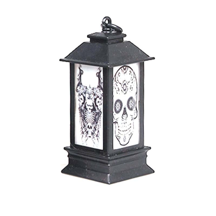 4 PCS Halloween Window Decoration Props Fecoration Small Oil Lamp Wind Lamp Luminous Ornaments