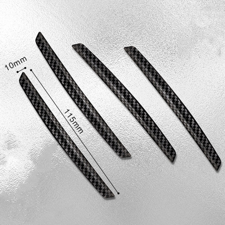 3 Sets DM-047 Rearview Mirror Carbon Fiber Anti-Scratch Door Anti-Collision Strip