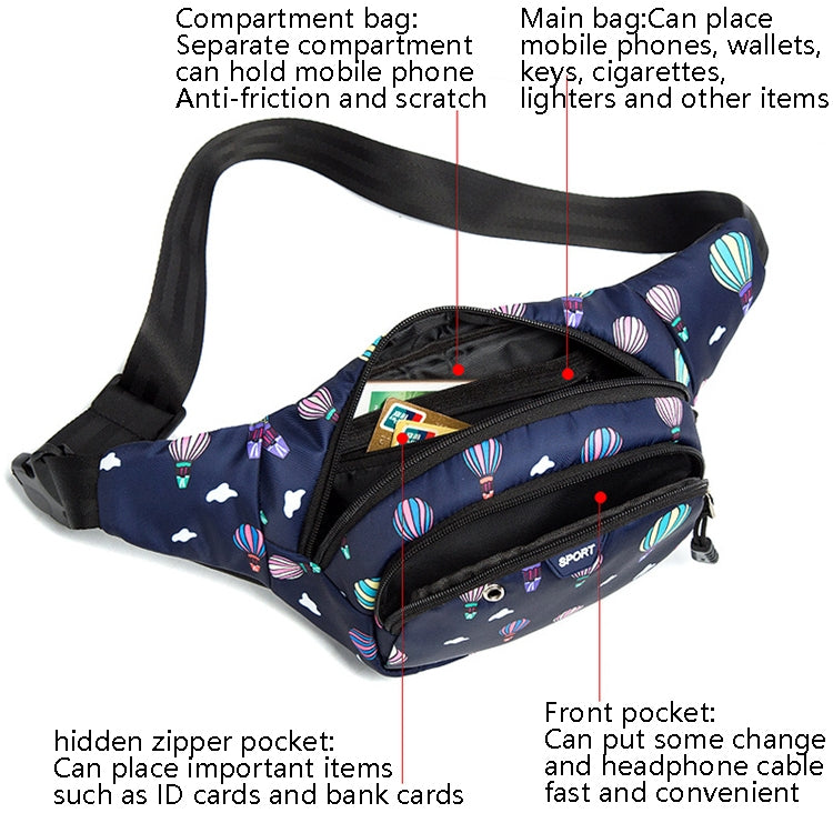 Ladies Sports Running Waist Bag Outdoor Leisure Cashier Wallet