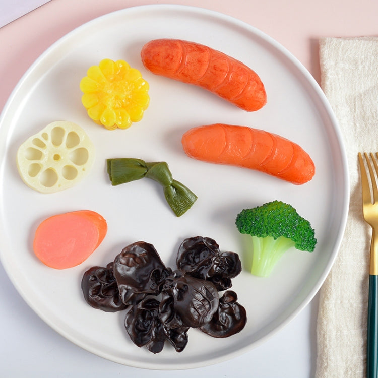 Simulation Food Model Photo Photography Props, 1 PC Brushed Steak, 1 PC Fragrant Steak, 1 PC Linger Steak, 2 PCS Chicken Wings, 3 PCS Hot Dog, 3 PCS Squid, 3 PCS Pork Mouth, 3 PCS Poached Egg, 4 PCS Broccoli, 4 PCS Mushroom, 4 PCS Corn, 10 PCS Sausage ...