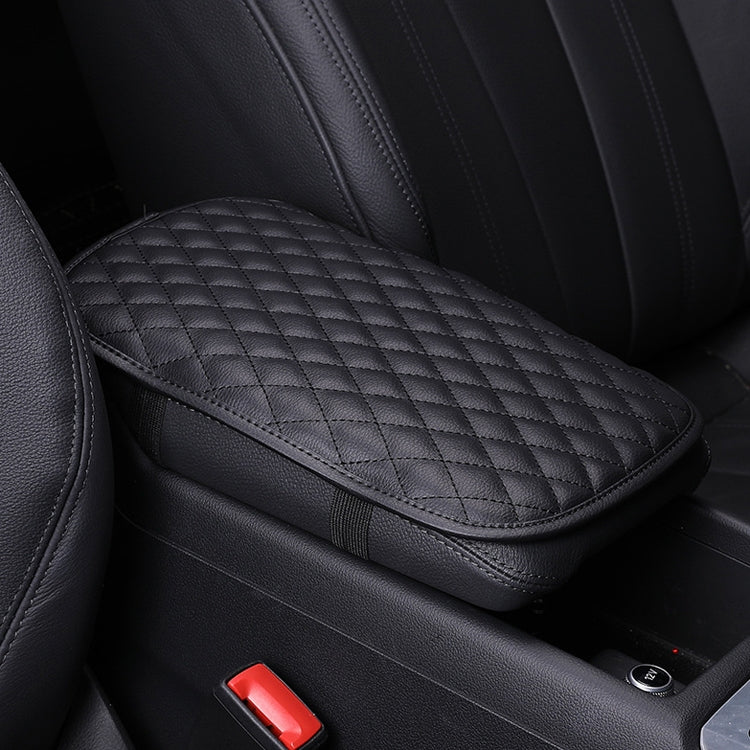 Leather Car Universal Central Armrests Pad Anti-Slip Armrest Box Mat