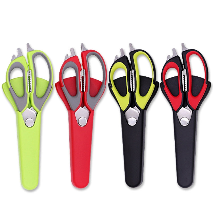Detachable Magnetic Stainless Steel Household Kitchen Food Scissors, Random Color Delivery