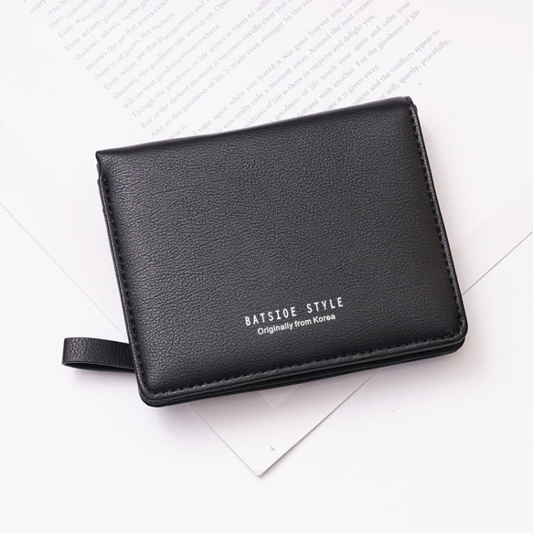 BATSIOE Short Type Ladies Wallet Small Fresh Two-Fold Student Bag Simple Multi-Card Coin Purse