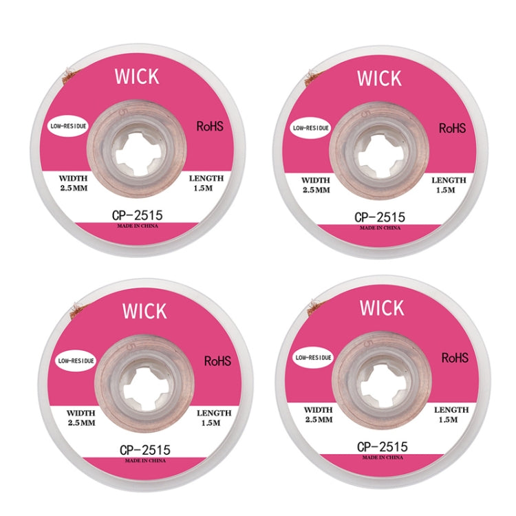 4 PCS Silk Wire Deficiency Tin With Low Residue Strip BGA To Remove Tin Welding Strip Electronic Maintenance Welding Material