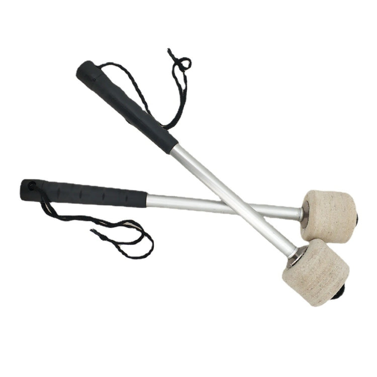 Percussion Accessories Wool Felt Stainless Steel Non-Slip Drumsticks Practice Playing Kick Drum Hammers