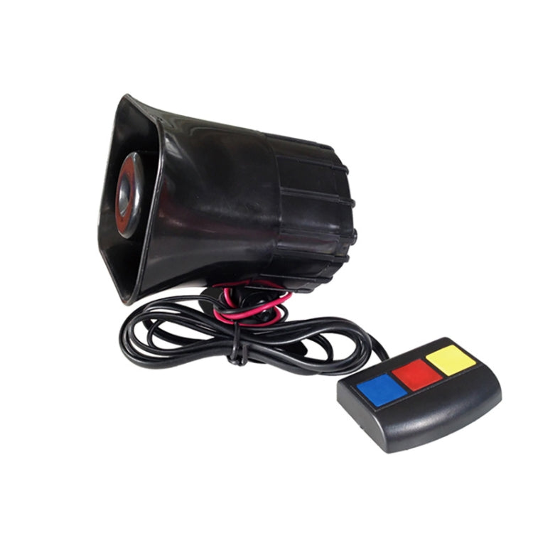 Three Voice Square Alarm Speaker 12V 30W Car Motorcycle Speaker