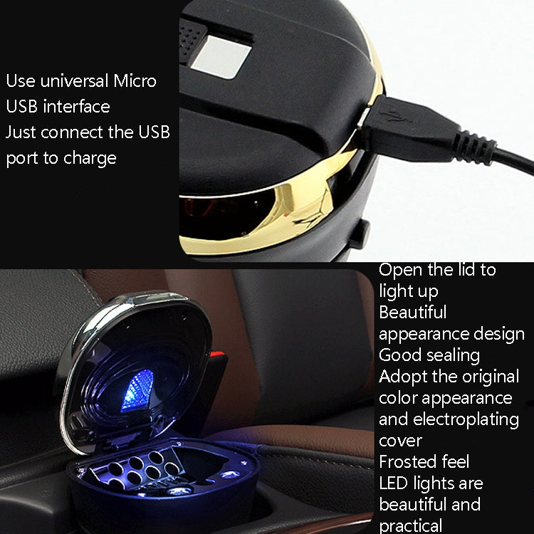 N09C Car Ashtray With Lamp And Cover Car Ashtray