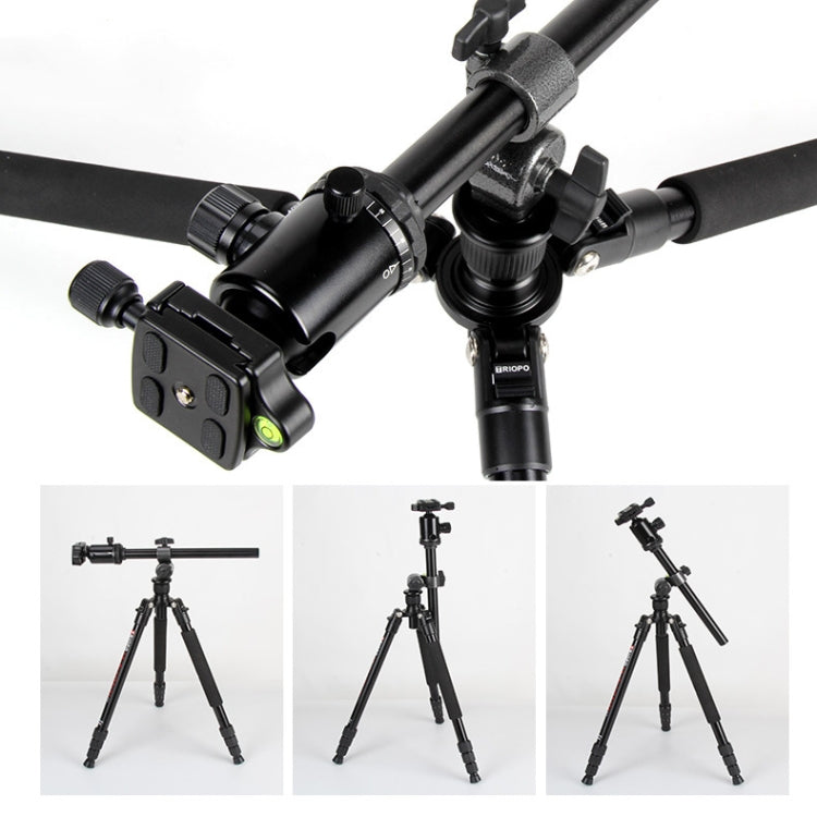 TRIOPO Horizontal Overhead Tripod Heads Multi-directional Central-Axis Lock