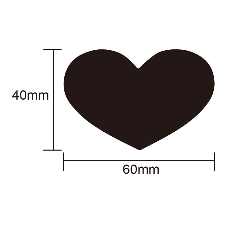 PVC Erasable Stickers Kitchen Food Marking Love Blackboard Stickers