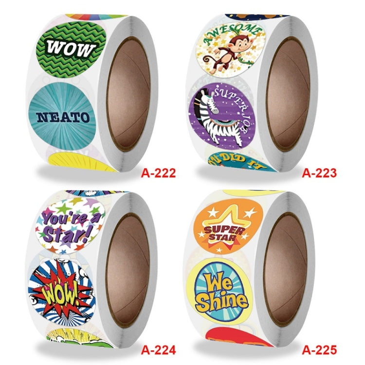 Children Roll Cute Encouragement Stickers Gift Decoration Sealing Stickers