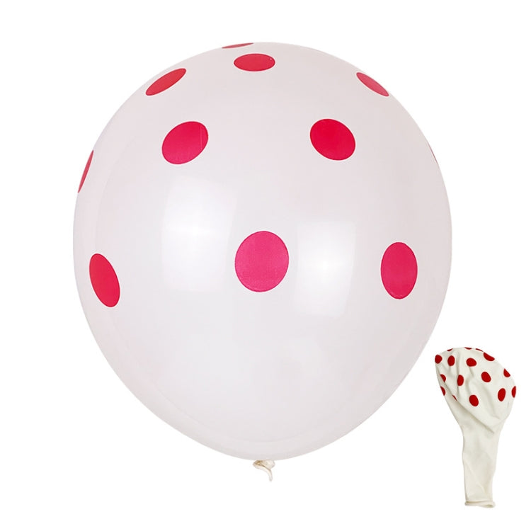 100 PCS FY-10280 12 Inch Dot Party Decorative Balloon Wedding Scene Arrangement Latex Balloon