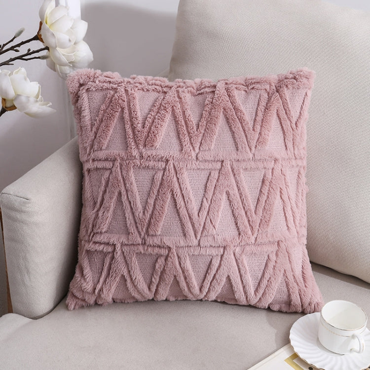 Double-Sided Plush Pillow Home Sofa Cushion Pillowcase