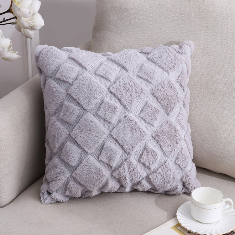 Double-Sided Plush Pillow Home Sofa Cushion Pillowcase