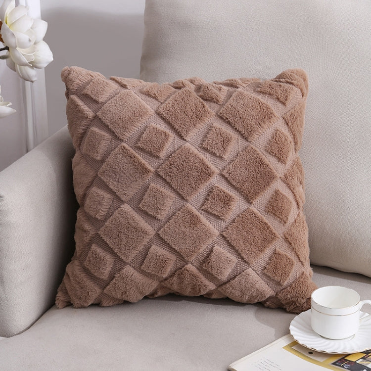 Double-Sided Plush Pillow Home Sofa Cushion Pillowcase